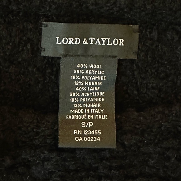 NWT Lord & Taylor 424 Fifth Mohair Blend Boucle Popcorn Crewneck Sweater - Picture 2 of 4